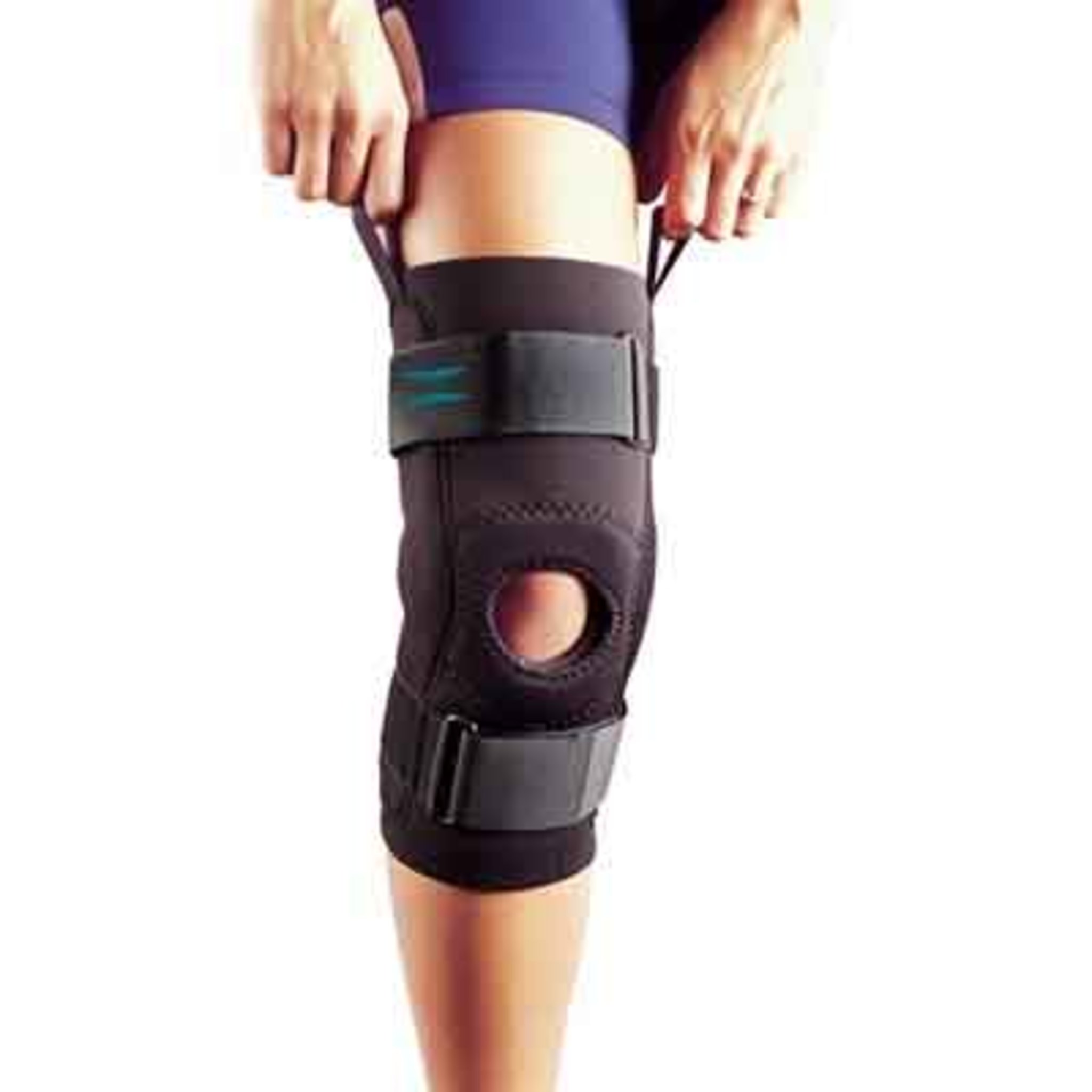Hinged Patella Stabilizer with Universal Tubular Buttress