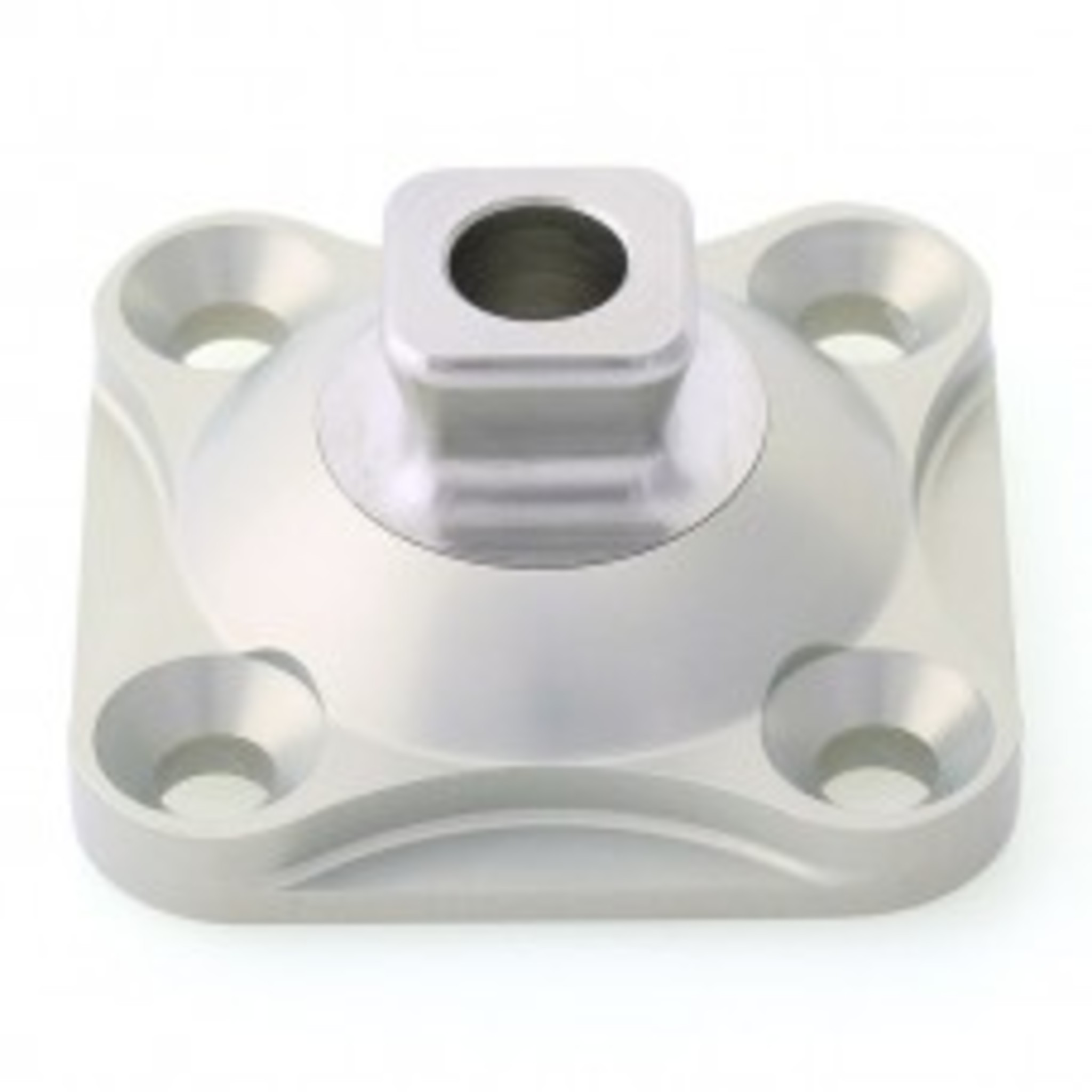 Adaptateur d'emboîture avec pyramide, aluminium et acier inoxydable