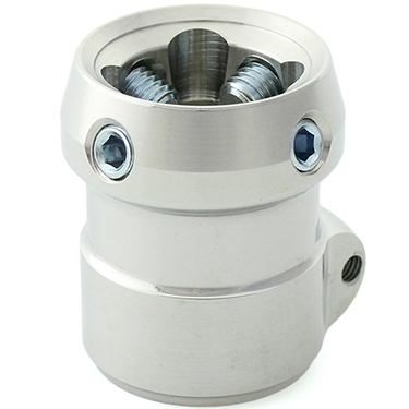 Adaptateur pour tube avec récepteur, en acier inoxydable