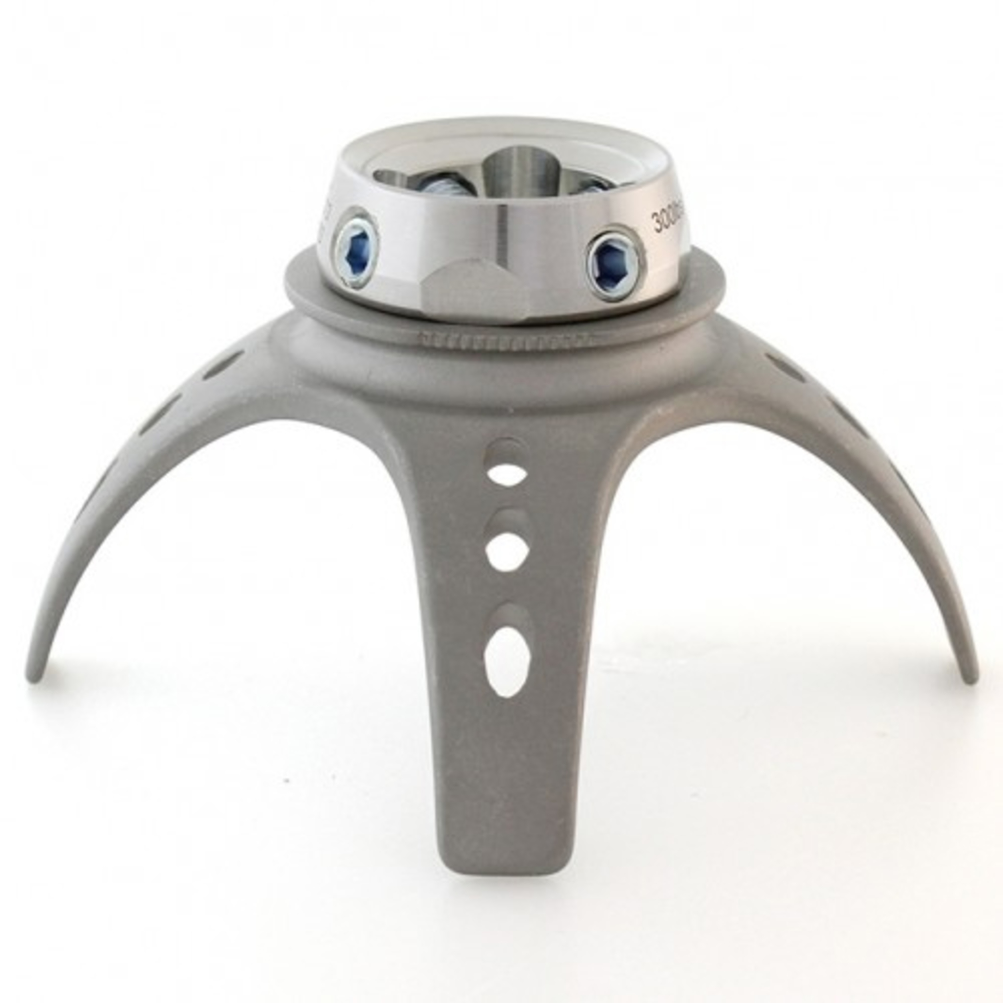 3-Prong Adapter with Female Threads and Stainless Steel Rotating Receiver