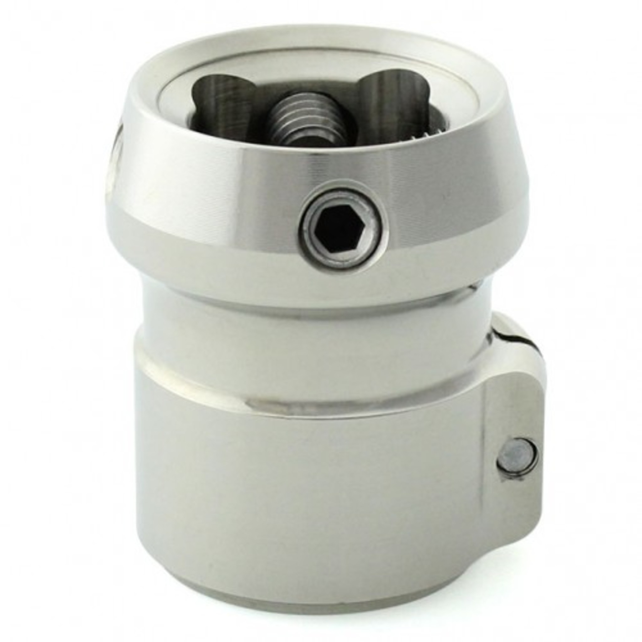 Adaptateur pour tube avec fixation plat, en titane