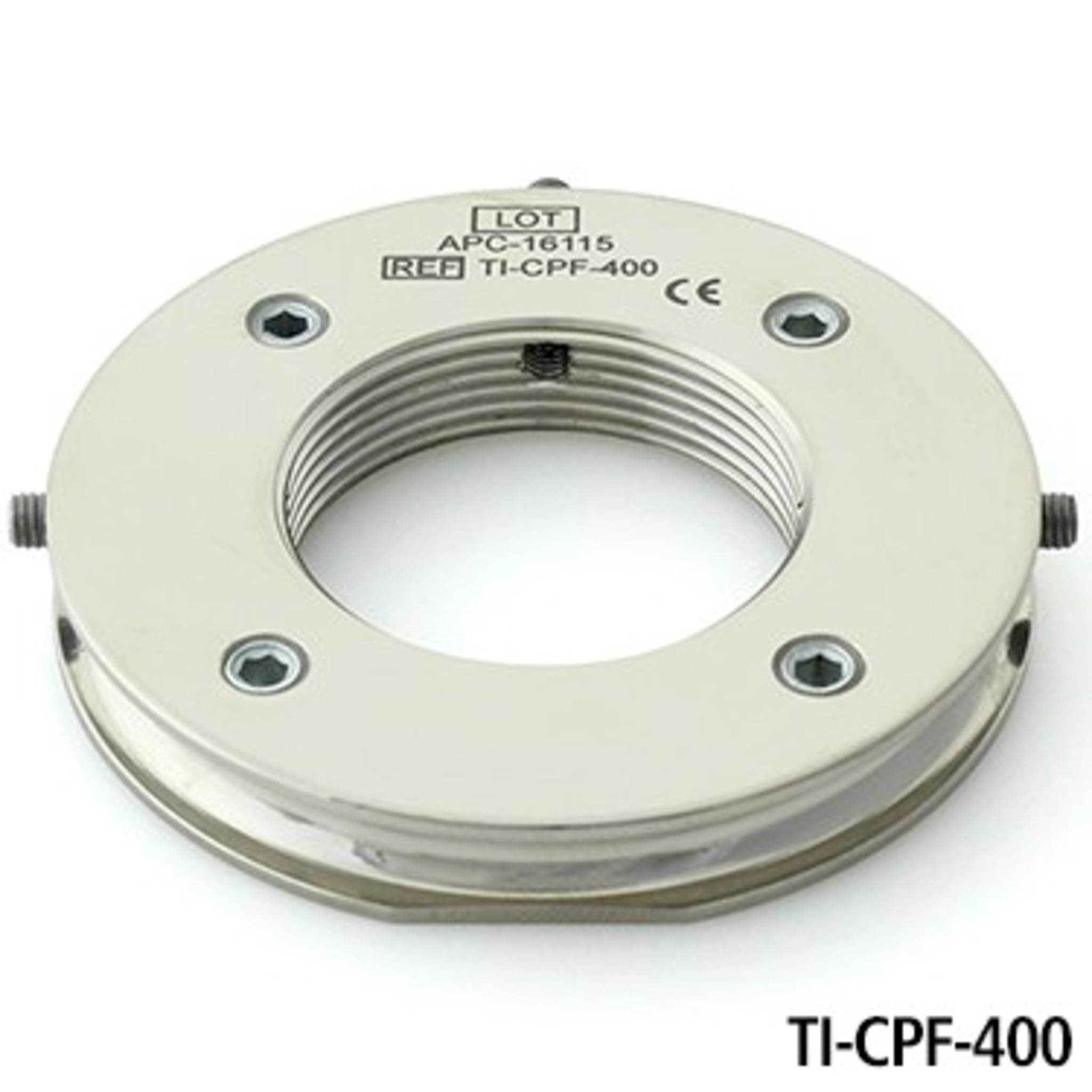 4-Hole Laminating Adapter with Tie Groove and Center Threads